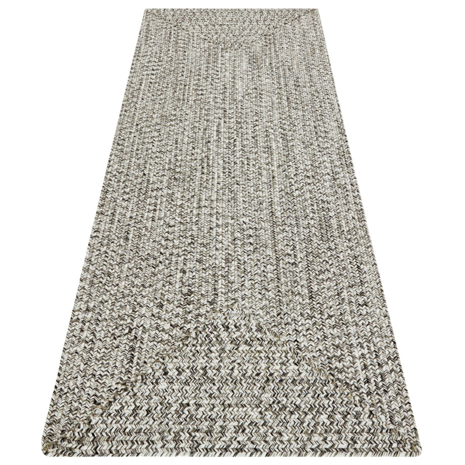 NORTHRUGS Vloerkleed Trenzado In- & outdoor, handgemaakt-look, loper, weerbestendig, balkon, woonkamer afbeelding 1