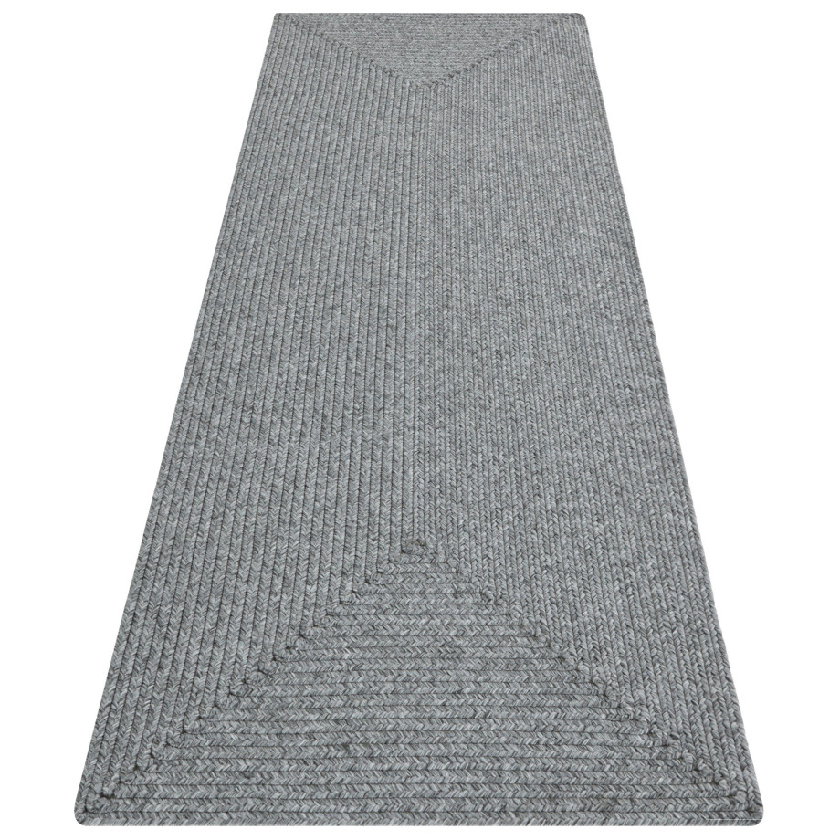 NORTHRUGS Vloerkleed Trenzado In- & outdoor, handgemaakt-look, loper, weerbestendig, balkon, woonkamer afbeelding 1