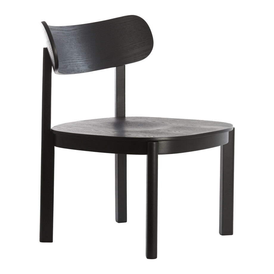 Light & Living Fauteuil 'Jabugo' Rubberhout, kleur Zwart Light & Living Fauteuil 'Jabugo' Rubberhout, kleur Zwart afbeelding 1