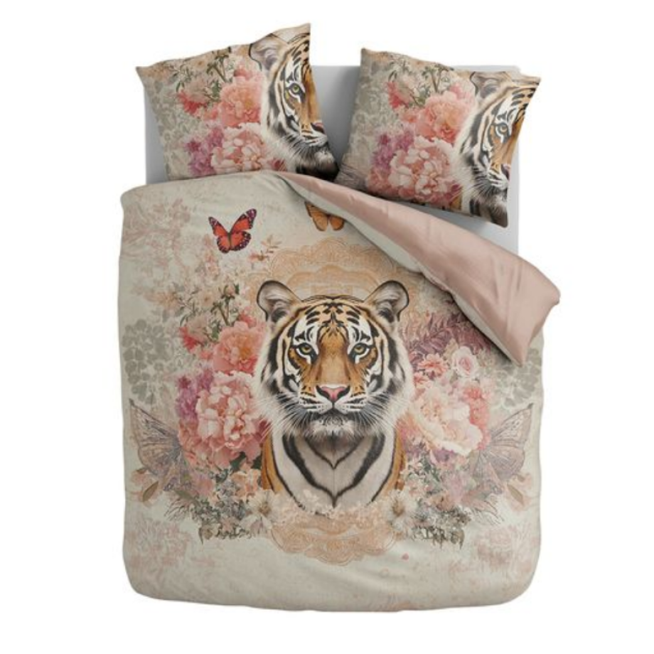 Dekbedovertrek - Tigress - Lits-Jumeaux (240x220 Cm) - Meerkleurig Microvezel - - Zydante - Dekbed-Discounter.nl afbeelding 1