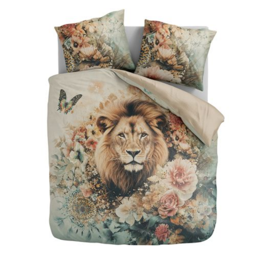 Dekbedovertrek - Wildflower King - Eenpersoons (140x200 Cm) - Meerkleurig Microvezel - - Zydante - Dekbed-Discounter.nl afbeelding 1