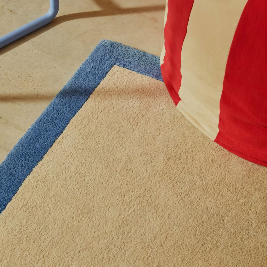 Kave Home Vloerkleed 'Nalim' 90 x 150cm, kleur Blauw afbeelding 1