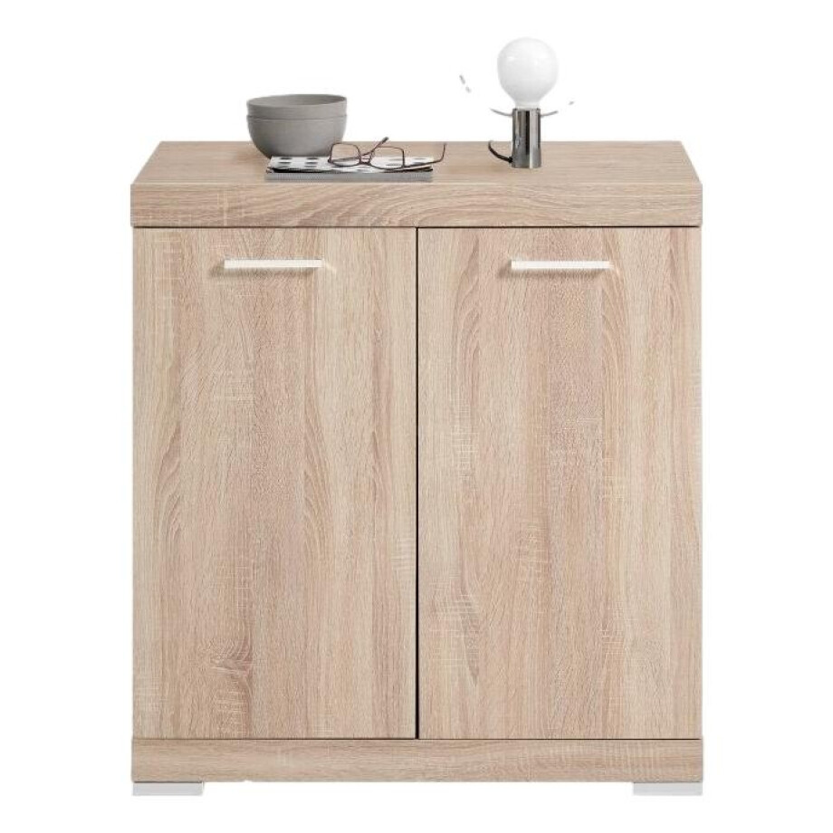 Opbergkast Bristol 1 XL van 90 cm hoog in eiken afbeelding 1