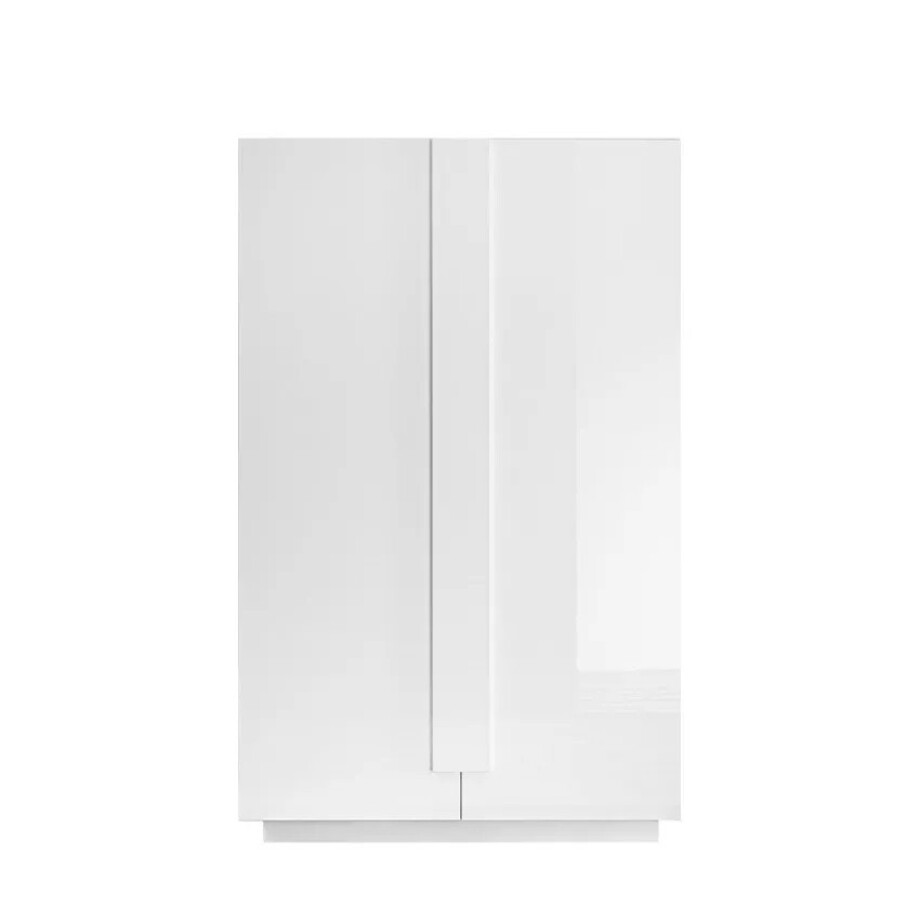 Opbergkast Jupiter 121x193 cm hoogglans wit afbeelding 1