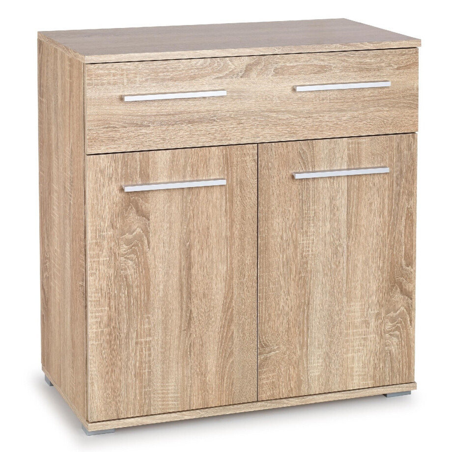Opbergkast Lima 82 cm hoog in sonoma eiken afbeelding 1