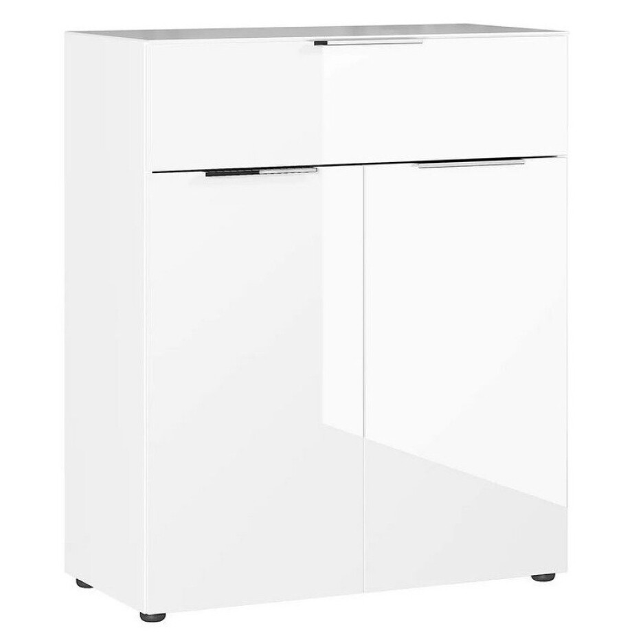 Opbergkast Oakland 102 cm hoog in wit afbeelding 1