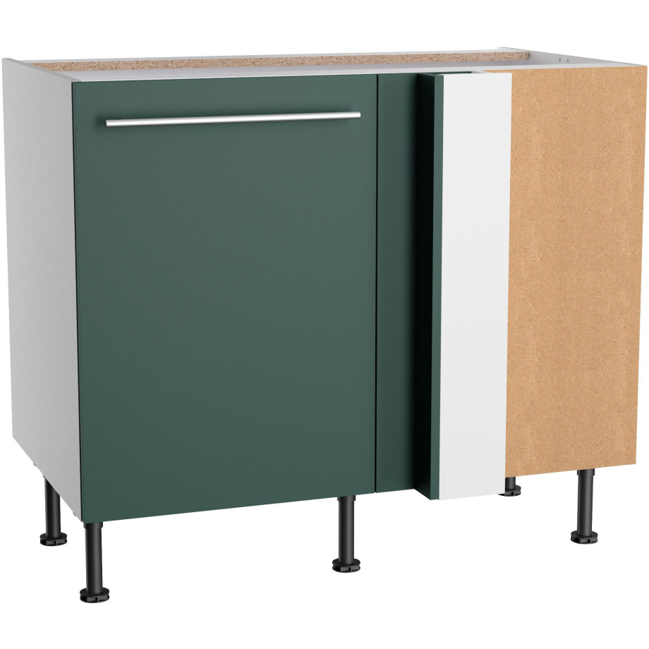 OPTIFIT Hoekonderkast Bern2 Breedte 100 x 65 cm, oplossing voor vaatwasser, 1 deur, 1 legplank afbeelding 1