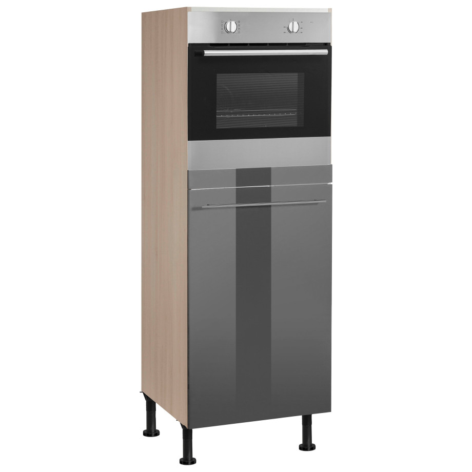 OPTIFIT Oven-/koelkastombouw Bern 60 cm breed, 176 cm hoog, in hoogte verstelbare stelpootjes, met metalen greep afbeelding 1