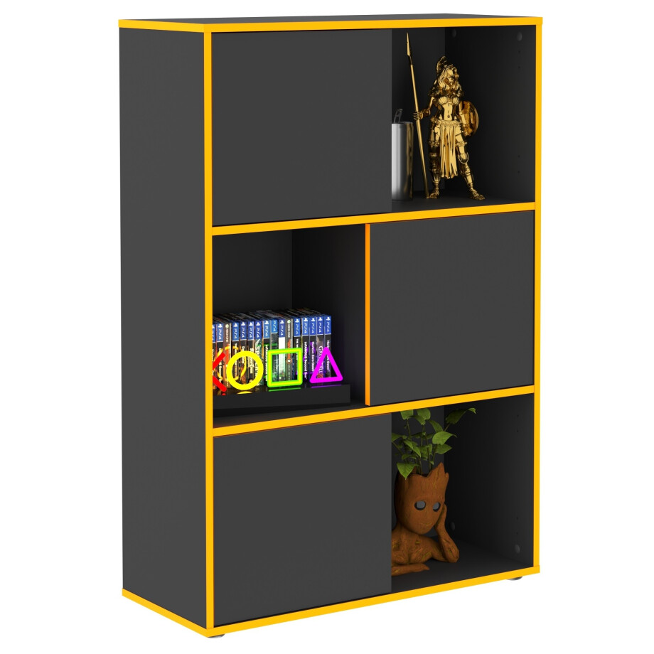 Ordnerkast futura 99 cm hoog antraciet afbeelding 1