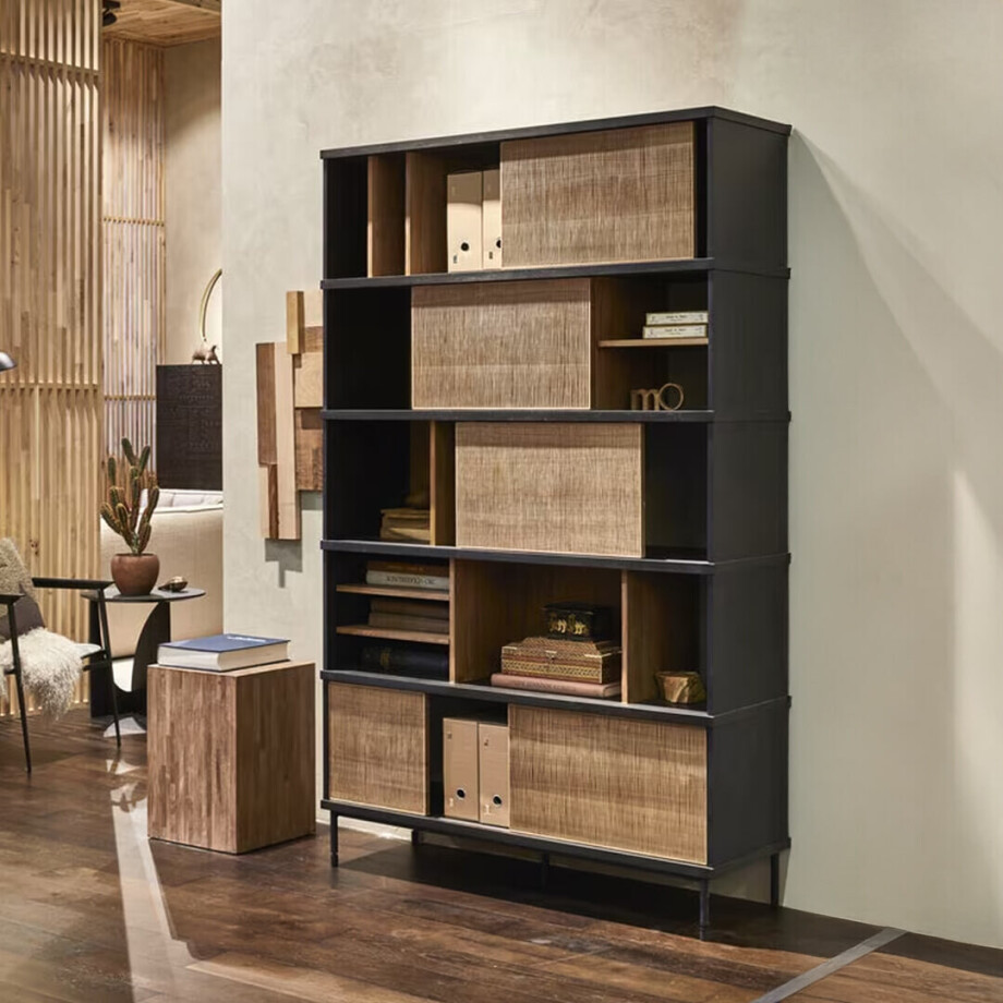 Ethnicraft Wandkast 'Oscar' Teakhout, 195 x 120cm afbeelding 