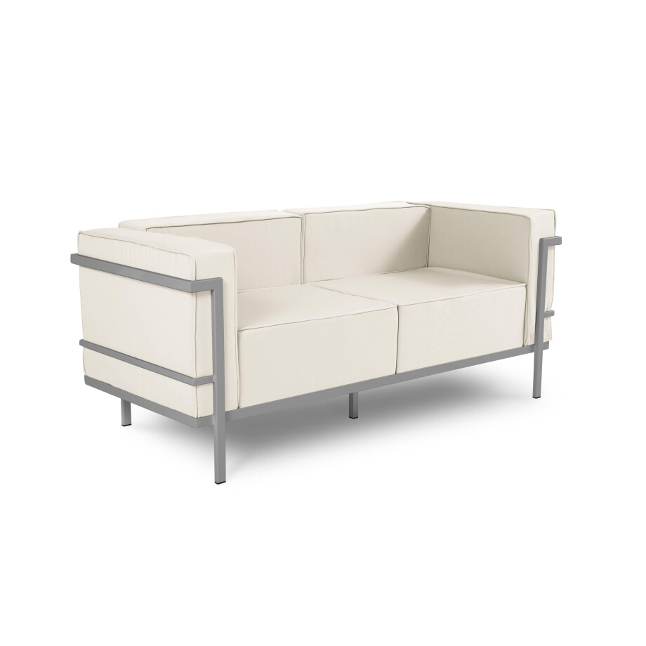 Outdoor 2-zitsbank Cannes Grey | Calme Jardin Outdoor 2-zitsbank Cannes Grey | Calme Jardin afbeelding 1