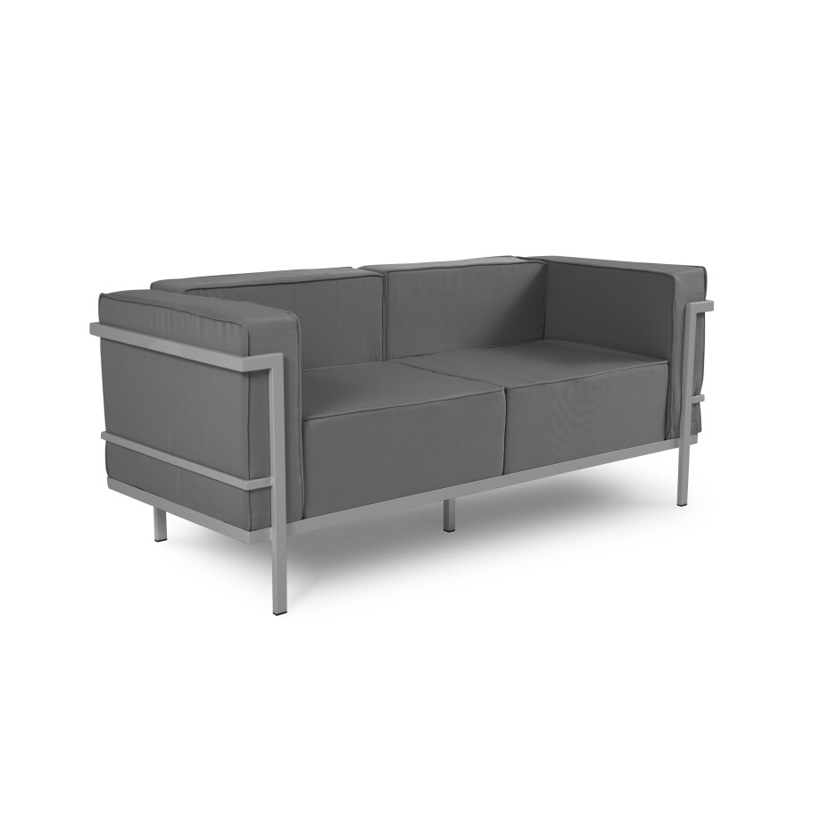 Outdoor 2-zitsbank Cannes Grey | Calme Jardin Outdoor 2-zitsbank Cannes Grey | Calme Jardin afbeelding 1