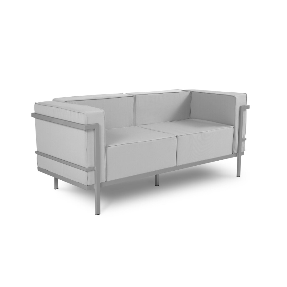 Outdoor 2-zitsbank Cannes Grey | Calme Jardin Outdoor 2-zitsbank Cannes Grey | Calme Jardin afbeelding 1