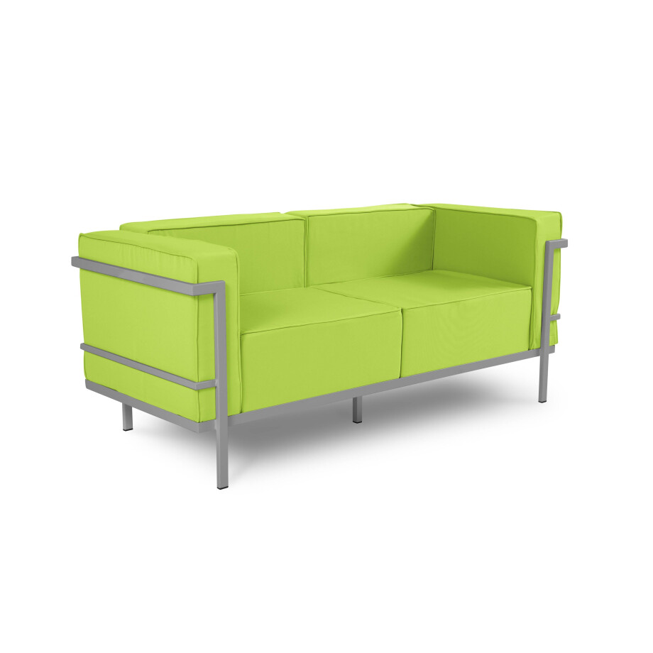 Outdoor 2-zitsbank Cannes Grey | Calme Jardin Outdoor 2-zitsbank Cannes Grey | Calme Jardin afbeelding 1