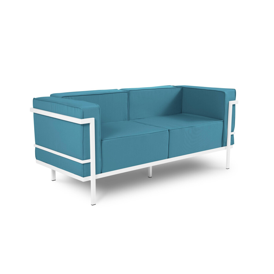 Outdoor 2-zitsbank Cannes White | Calme Jardin afbeelding 1