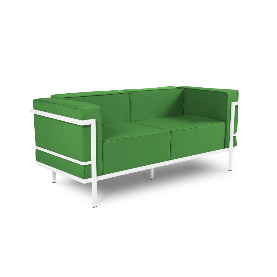 Outdoor 2-zitsbank Cannes White | Calme Jardin afbeelding 1