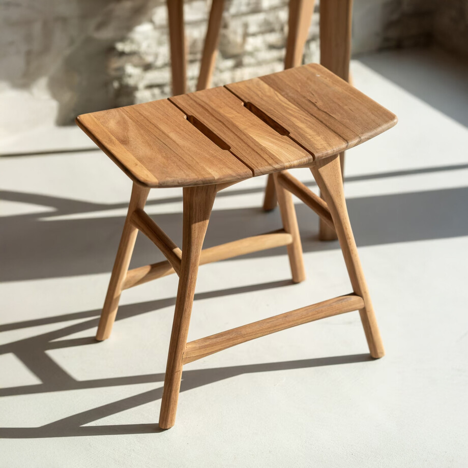 Ethnicraft Outdoor Krukje 'Osso' Teakhout, kleur Naturel afbeelding 1