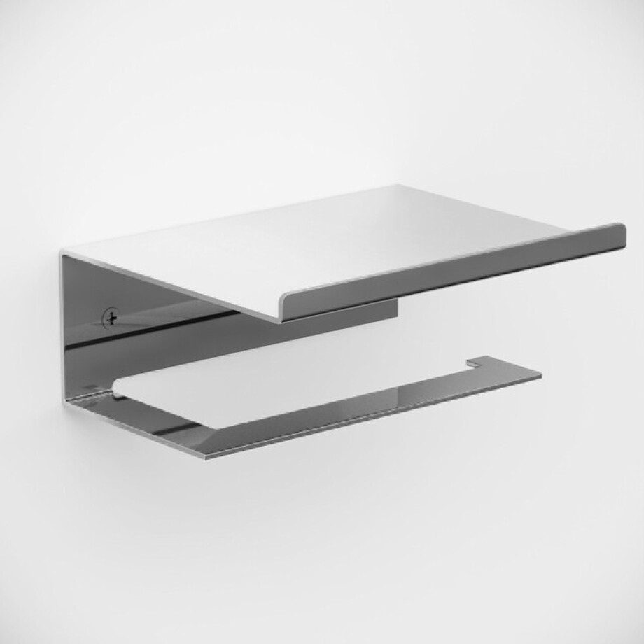 Ozean Eternal Toiletrolhouder - plateau - chroom TRH Shelf Chrome afbeelding 1