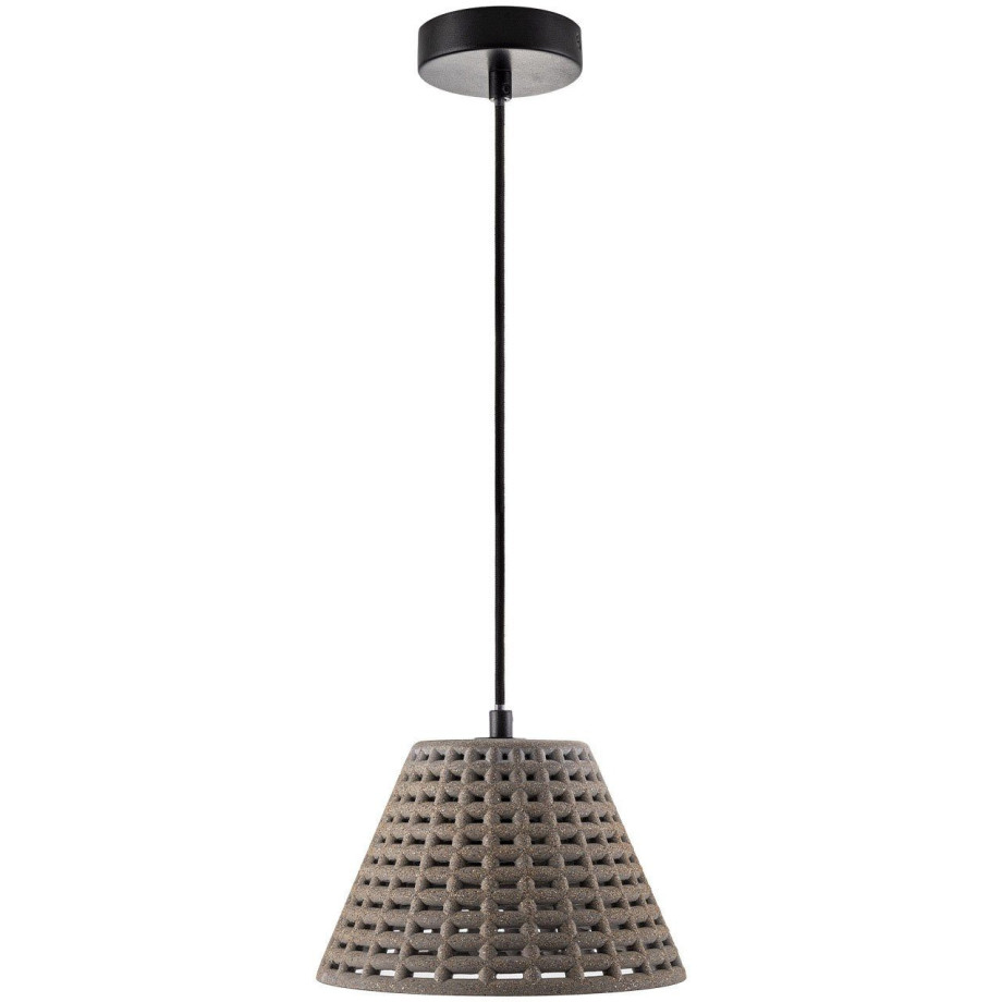 Paco Home Hanglamp Gitta Hanglamp led, E27 hek lamp woonkamer eetkamer keuken beton afbeelding 1