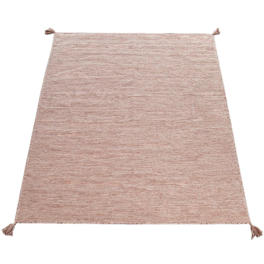 Paco Home Vloerkleed Kilim 210 Handgeweven, platweefsel, puur katoen, met de hand geweven, unikleurig afbeelding 1