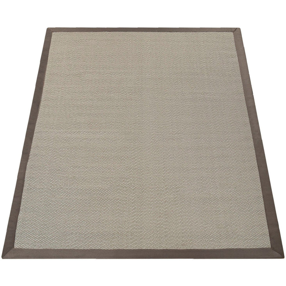 Paco Home Vloerkleed Sisala 270 Platweefsel, geweven, sisal look, randdessin, geschikt voor binnen en buiten afbeelding 1