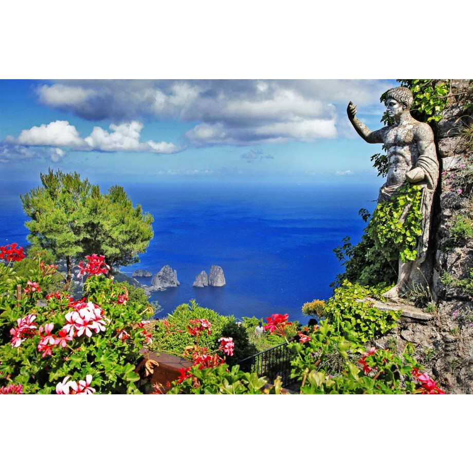 Papermoon Fotobehang Capri Island View Vliesbehang, eersteklas digitale print afbeelding 1