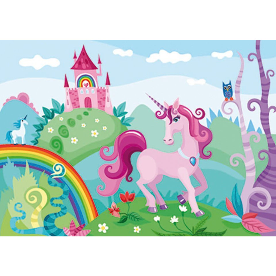 Papermoon Fotobehang Kids purper eenhoorn afbeelding 1