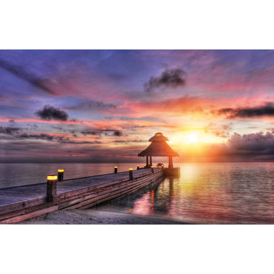 Papermoon Fotobehang Maldives Sunset afbeelding 1