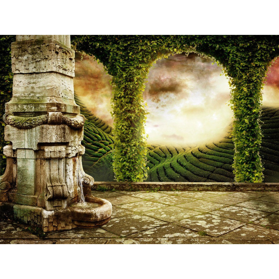 Papermoon Fotobehang Mystiek landschapsaanzicht Vliesbehang, eersteklas digitale print afbeelding 1