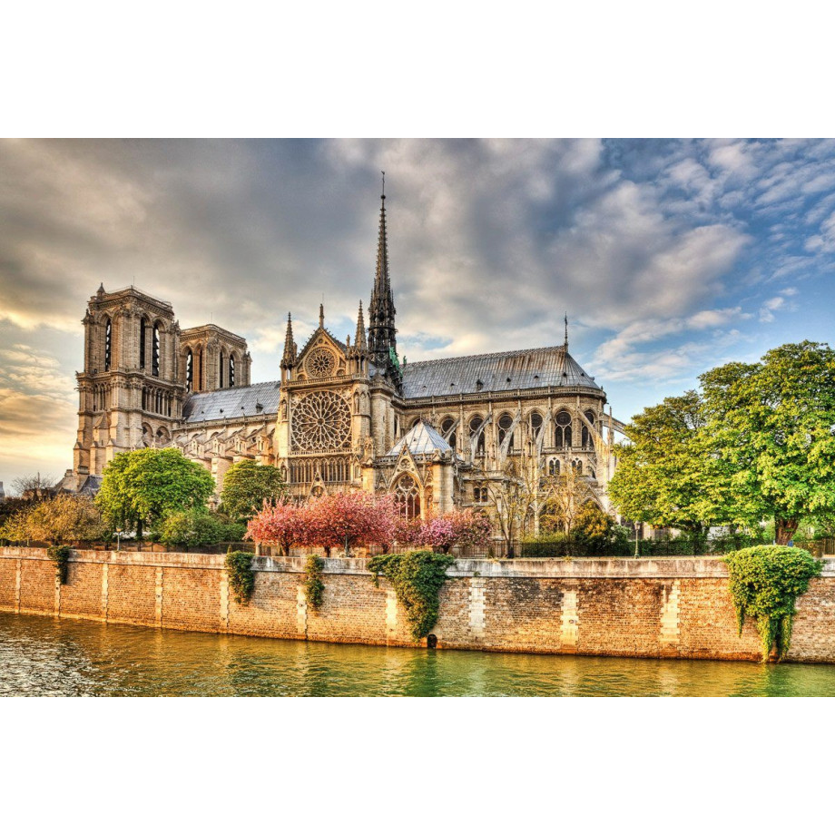 Papermoon Fotobehang Notre dame de Paris Vliesbehang, eersteklas digitale print afbeelding 1