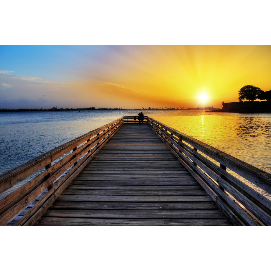 Papermoon Fotobehang Romantic Jetty San Juan afbeelding 1