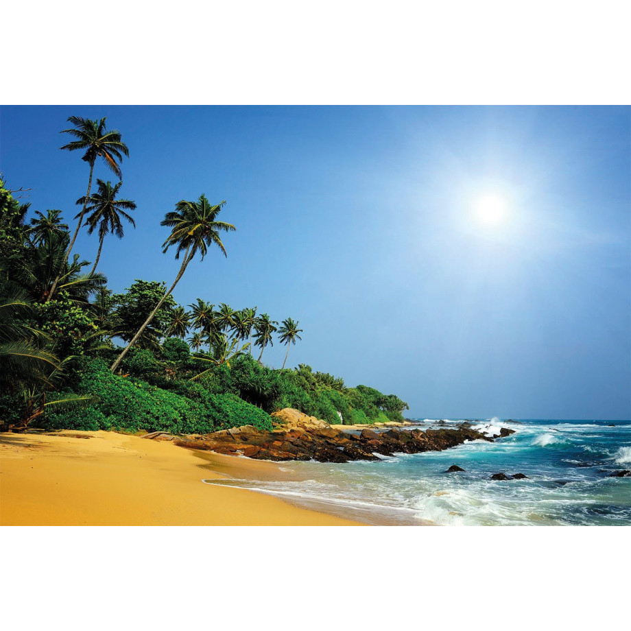 Papermoon Fotobehang Sri Lanka tropical beach afbeelding 1