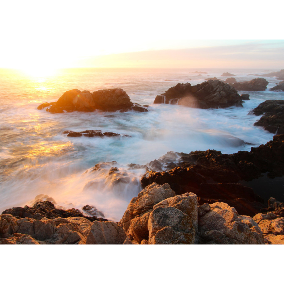 Papermoon Fotobehang Sunset on Big Sur Coast afbeelding 1