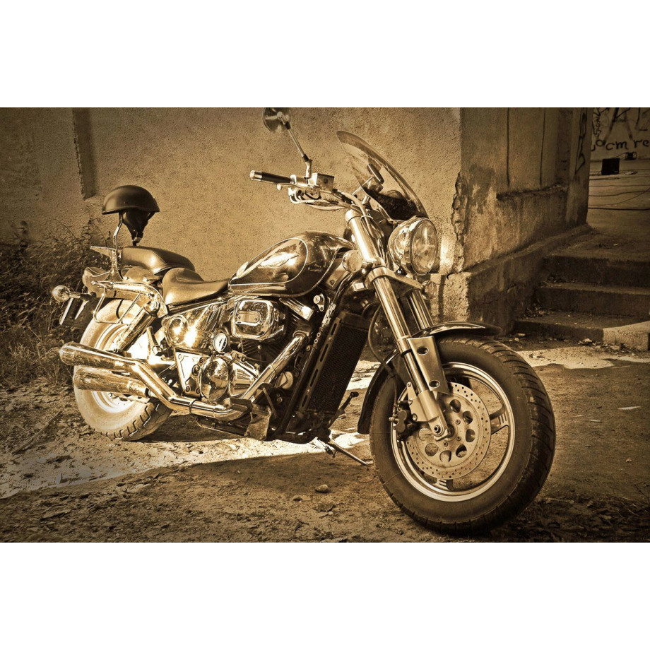Papermoon Fotobehang Vintage motor. Vliesbehang, eersteklas digitale print afbeelding 1