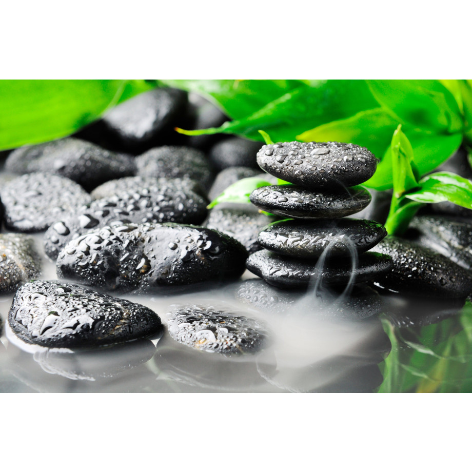 Papermoon Fotobehang Zen basalt Stones afbeelding 1