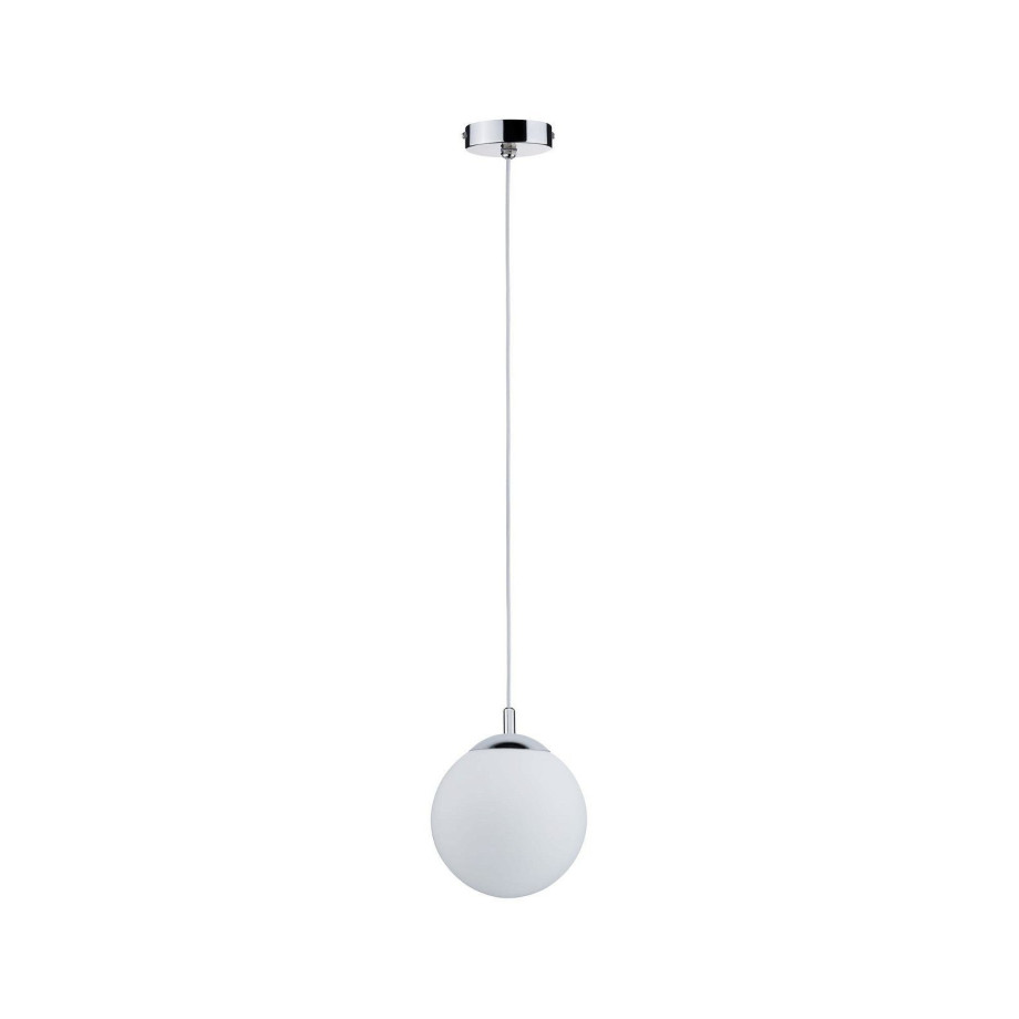 Paulmann Hanglamp Globe IP44 E27 max. 20W Satin, Chroom dimbaar (1 stuk) afbeelding 1