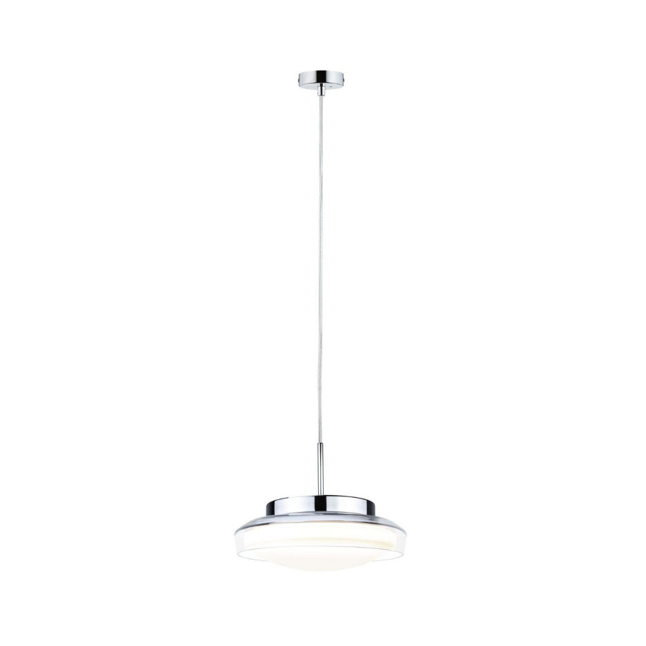 Paulmann Led-hanglamp Selection Bathroom Luena IP44 11,5W 3000K Chroom 230V Glas/Metaal afbeelding 1