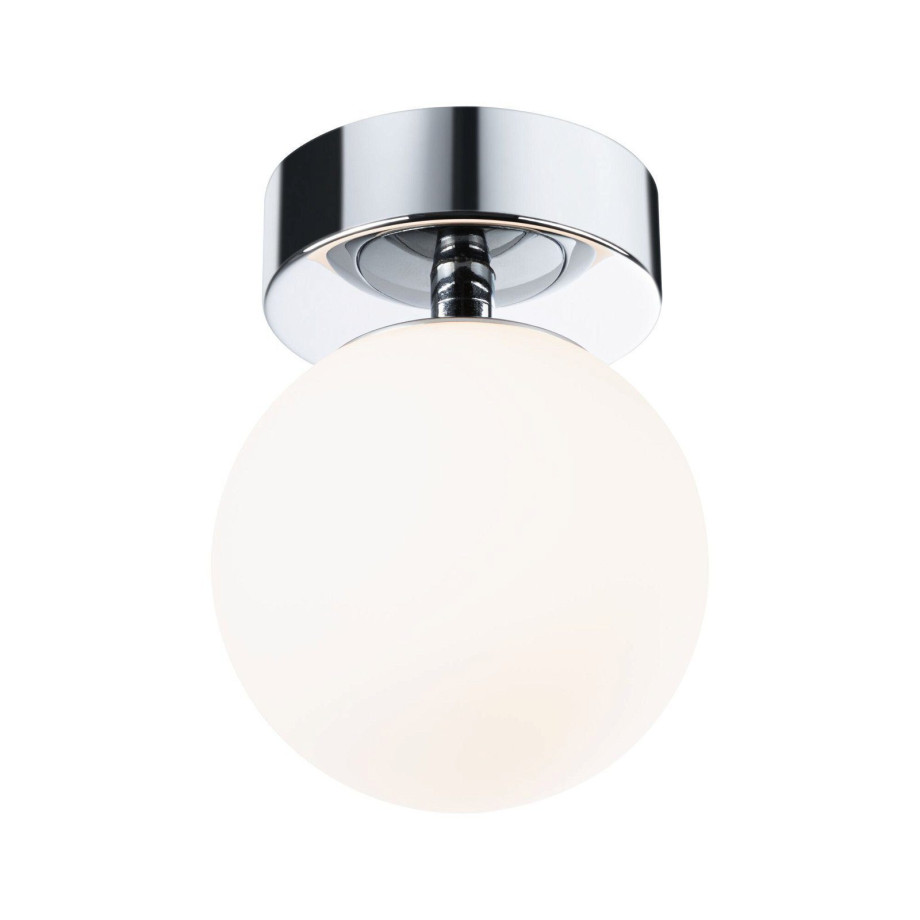 Paulmann Led-plafondlamp Selection Bathroom Gove IP44 3000K 5W Satin, Glas/Metaal (1 stuk) afbeelding 1