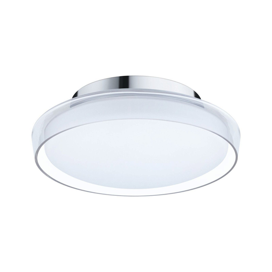 Paulmann Led-plafondlamp Selection Bathroom Luena IP44 11,5W 3000K Chroom 230V Glas/Metaal afbeelding 1