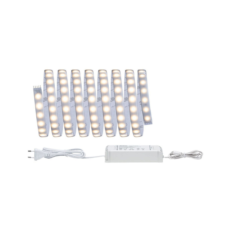 Paulmann Led-strepen MaxLED 500 Basisset 3m 18W 230/24V 36VA Zilver kunststof (1 stuk) afbeelding 1