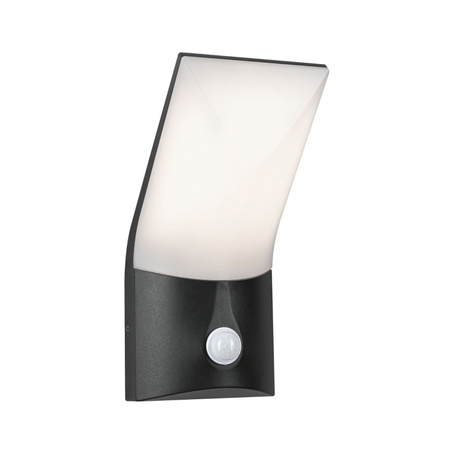 Paulmann Led-wandlamp voor buiten Adya IP44 120x128mm 3000K 10W 750lm 230V antraciet aluminium (1 stuk) afbeelding 1