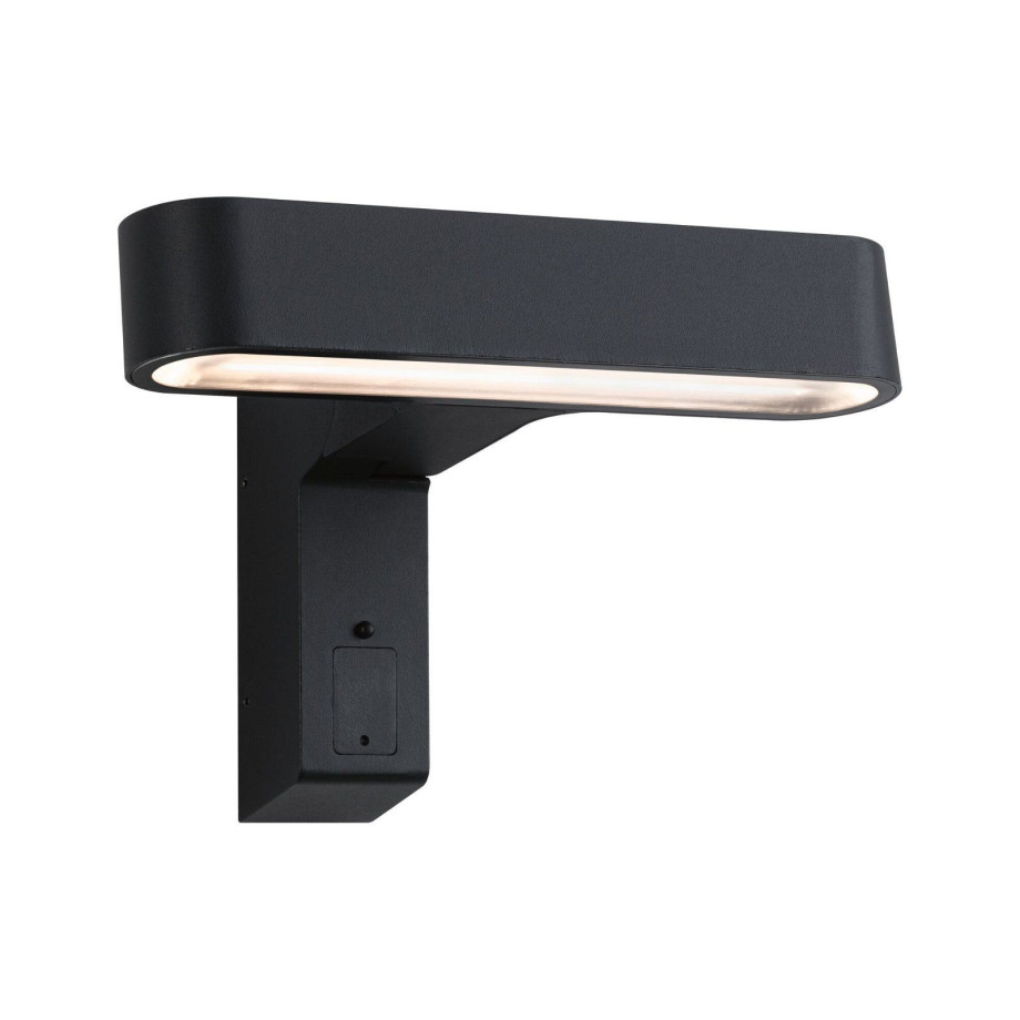 Paulmann Led-wandlamp voor buiten House Ito 227x159mm 6W 450lm 230V 65° Antraciet Metaal, Kunststof (1 stuk) afbeelding 1