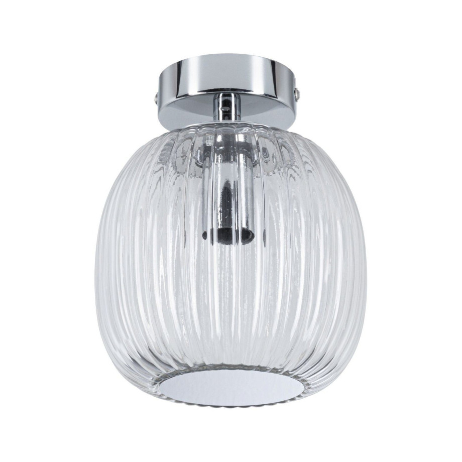 Paulmann Plafondlamp Ruya IP44 E14 230V max. 20W Glas, Chroom (1 stuk) afbeelding 1