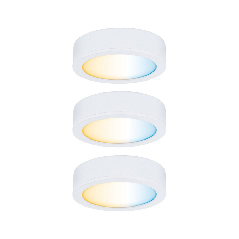 Paulmann Verlichting voor onderkast Clever Connect Disc 3x2,1W 12 VADC 2700-6500K 12V wit mat/kunststof (3 stuks) afbeelding 1