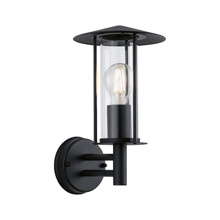 Paulmann Wandlamp voor buiten Classic IP44 173mm max. 15W 230V donkergrijs metaal, glas (1 stuk) afbeelding 1