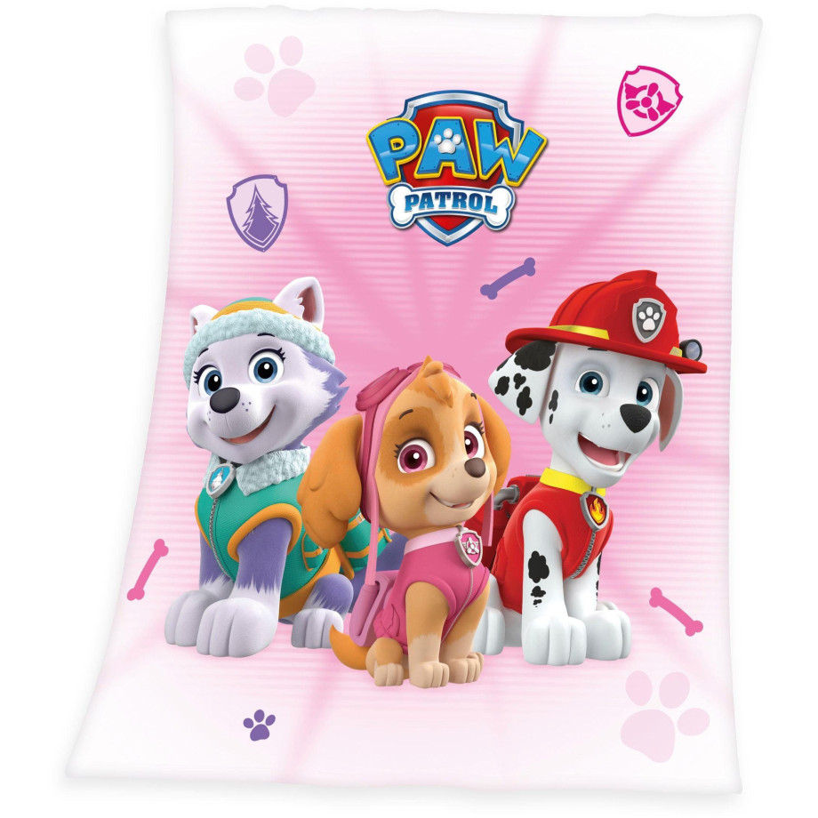 PAW PATROL Kinderdeken met leuke honden, knuffeldeken afbeelding 1