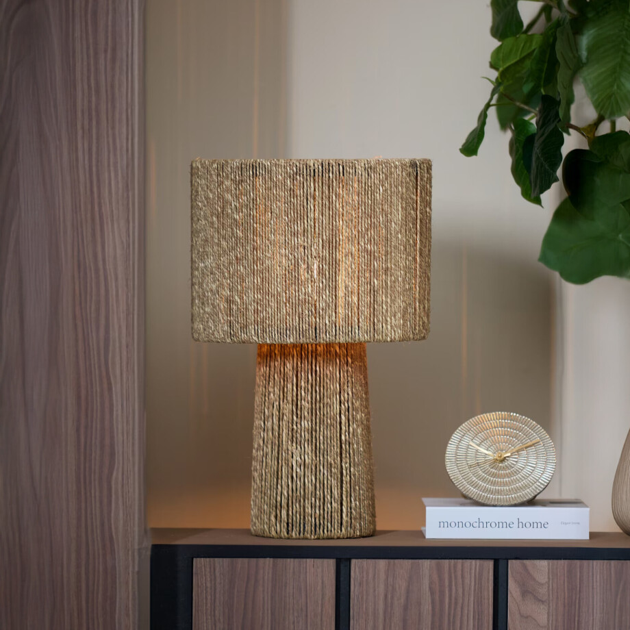 Light & Living Tafellamp 'Pitino' Jute, 51cm, kleur Naturel Light & Living Tafellamp 'Pitino' Jute, 51cm, kleur Naturel afbeelding 1