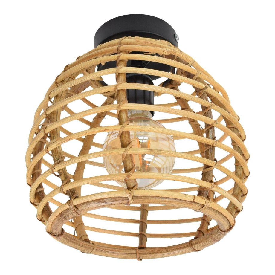 Plafondlamp bamboe Babu ovaal | Urban Interiors afbeelding 1