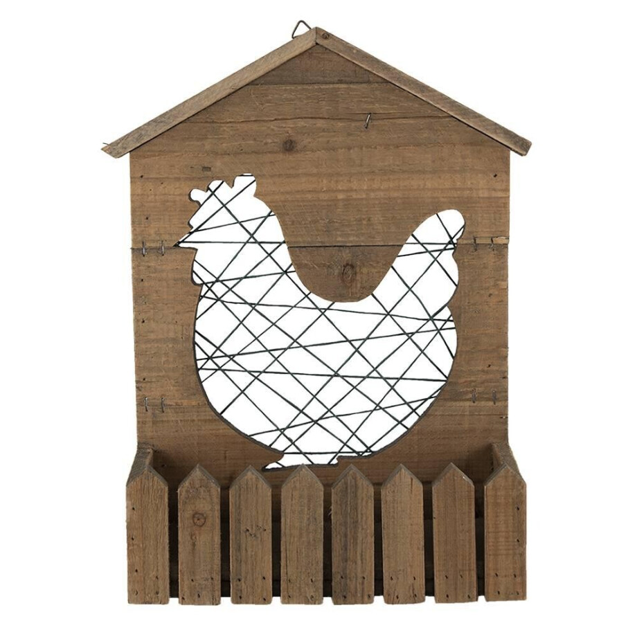 Plantenhouder Chicken | Clayre & Eef afbeelding 1
