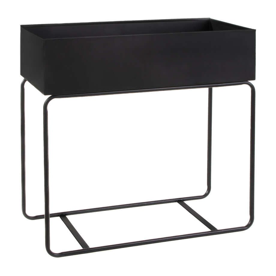QUVIO Plantenstandaard - Zwart - 15 x 60 x 60 cm afbeelding 1